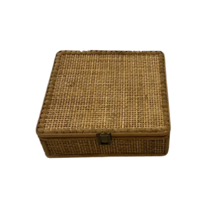 Caixa de Madeira com Rattan