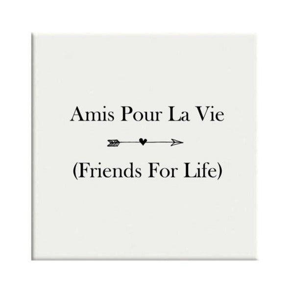 Azulejo Decorativo Amis Pour La Vie - casaquetem