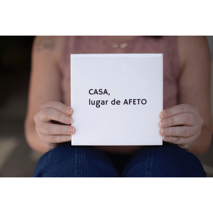 Azulejo Decorativo Casa, Lugar de Afeto - casaquetem
