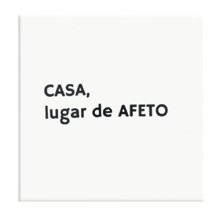 Azulejo Decorativo Casa, Lugar de Afeto - casaquetem