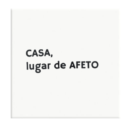 Azulejo Decorativo Casa, Lugar de Afeto - casaquetem