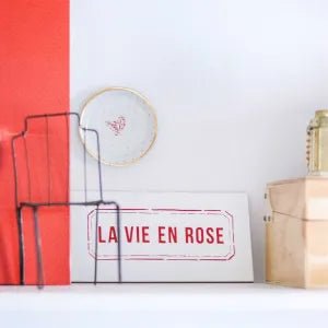 Azulejo Decorativo La Vie en Rose - casaquetem