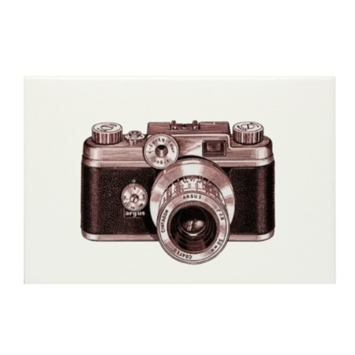 Azulejo Decorativo Máquina Fotográfica - casaquetem