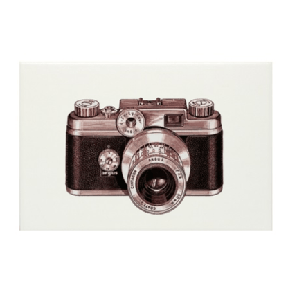 Azulejo Decorativo Máquina Fotográfica - casaquetem