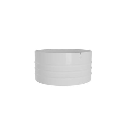 Cachepô Alumínio Cuia Friso Branco - casaquetem