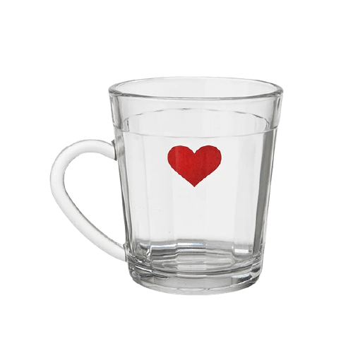 Caneca Americano Coração Vermelho - casaquetem