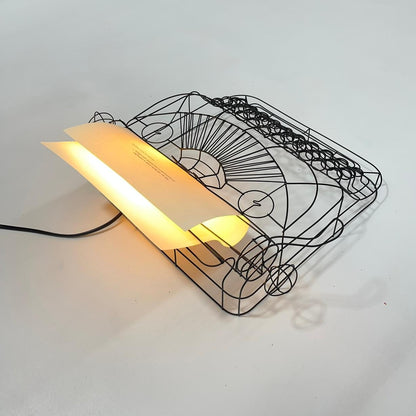 Luminária  Máquina de Escrever Black