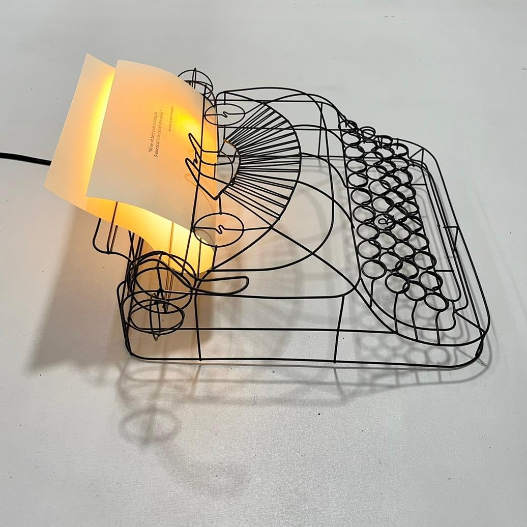 Luminária  Máquina de Escrever Black