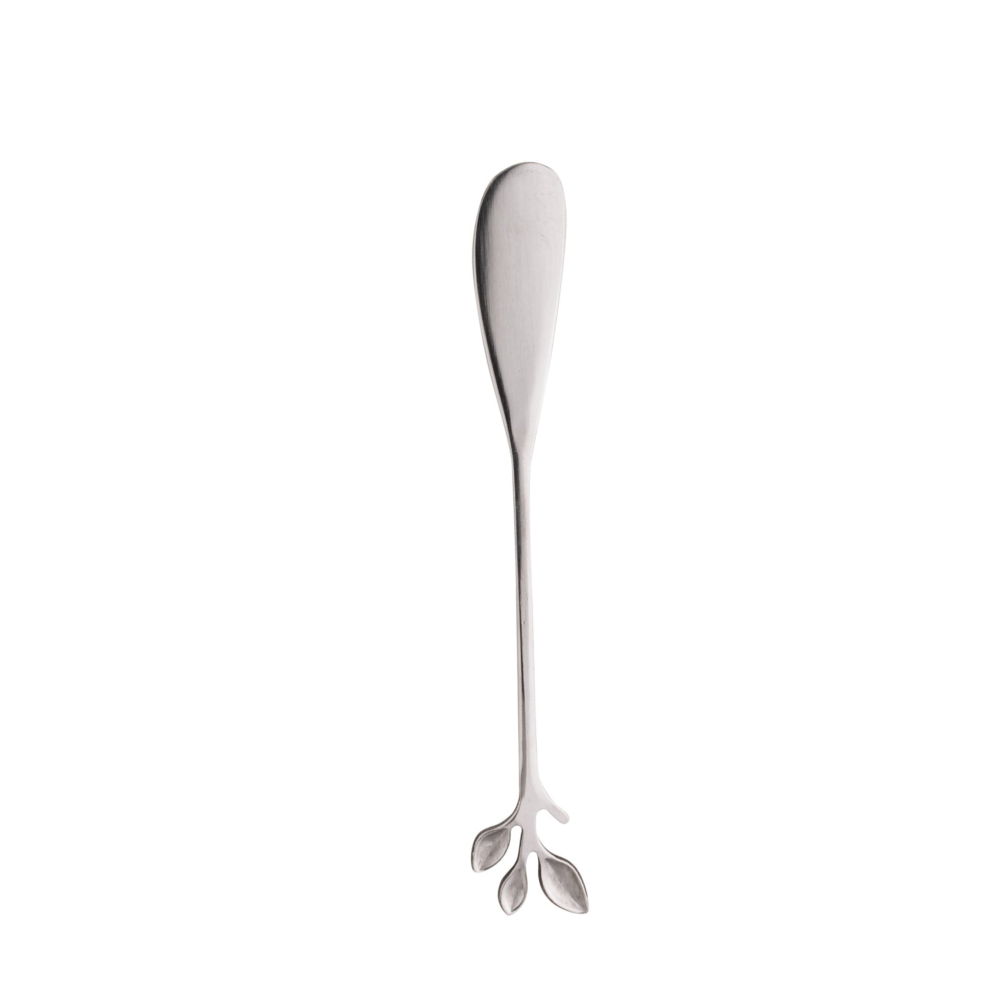 Espátula em Aço Inox Leaves Prateado - casaquetem