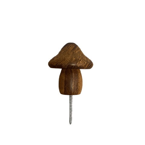 Gancho de Madeira Cogumelo P - casaquetem