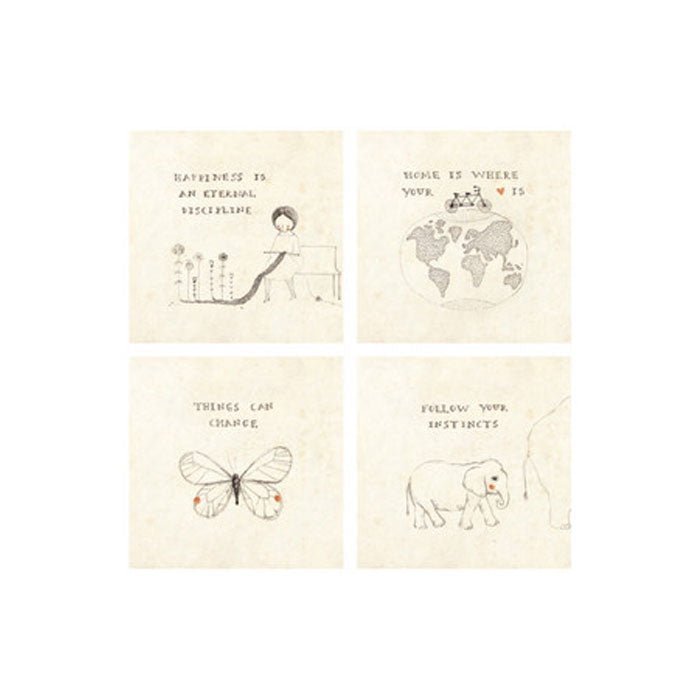 Kit Porta copos Quotes - casaquetem