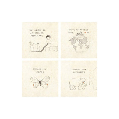 Kit Porta copos Quotes - casaquetem