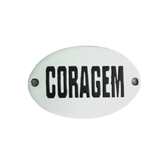 Mini Placa Coragem - casaquetem