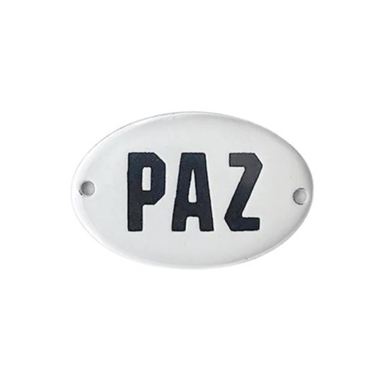 Mini Placa Paz - casaquetem