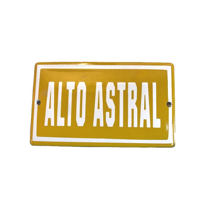 Placa Decorativa Esmaltada Alto Astral - casaquetem