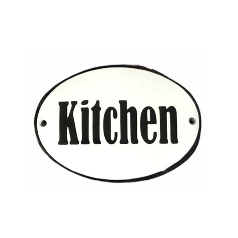Placa Decorativa Esmaltada Kitchen - casaquetem