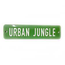 Placa Decorativa Esmaltada Urban Jungle - casaquetem