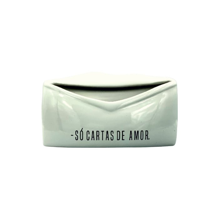 Porta Cartas de Porcelana - Só Cartas de Amor - casaquetem