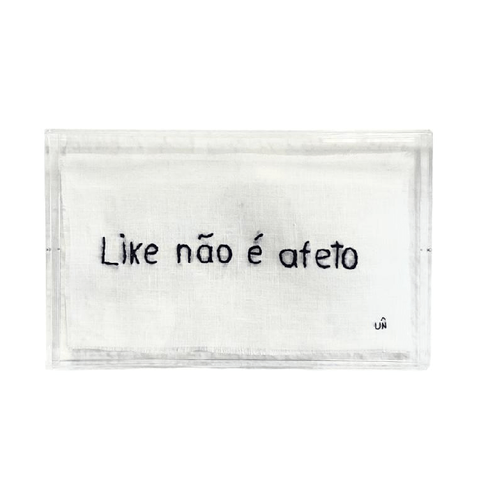Quadro Decorativo Like Não é Afeto - casaquetem