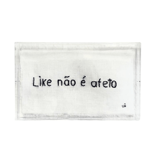 Quadro Decorativo Like Não é Afeto - casaquetem