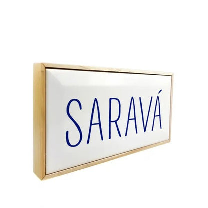Wood Azule - Saravá - casaquetem
