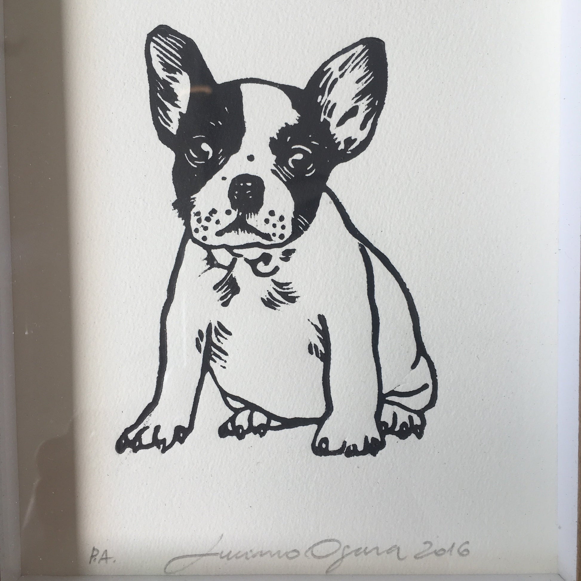 Xilogravura Buldogue - casaquetem