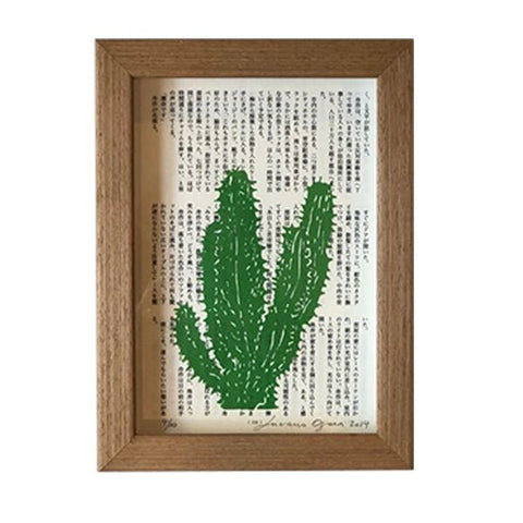 Xilogravura Cactus Jap - casaquetem